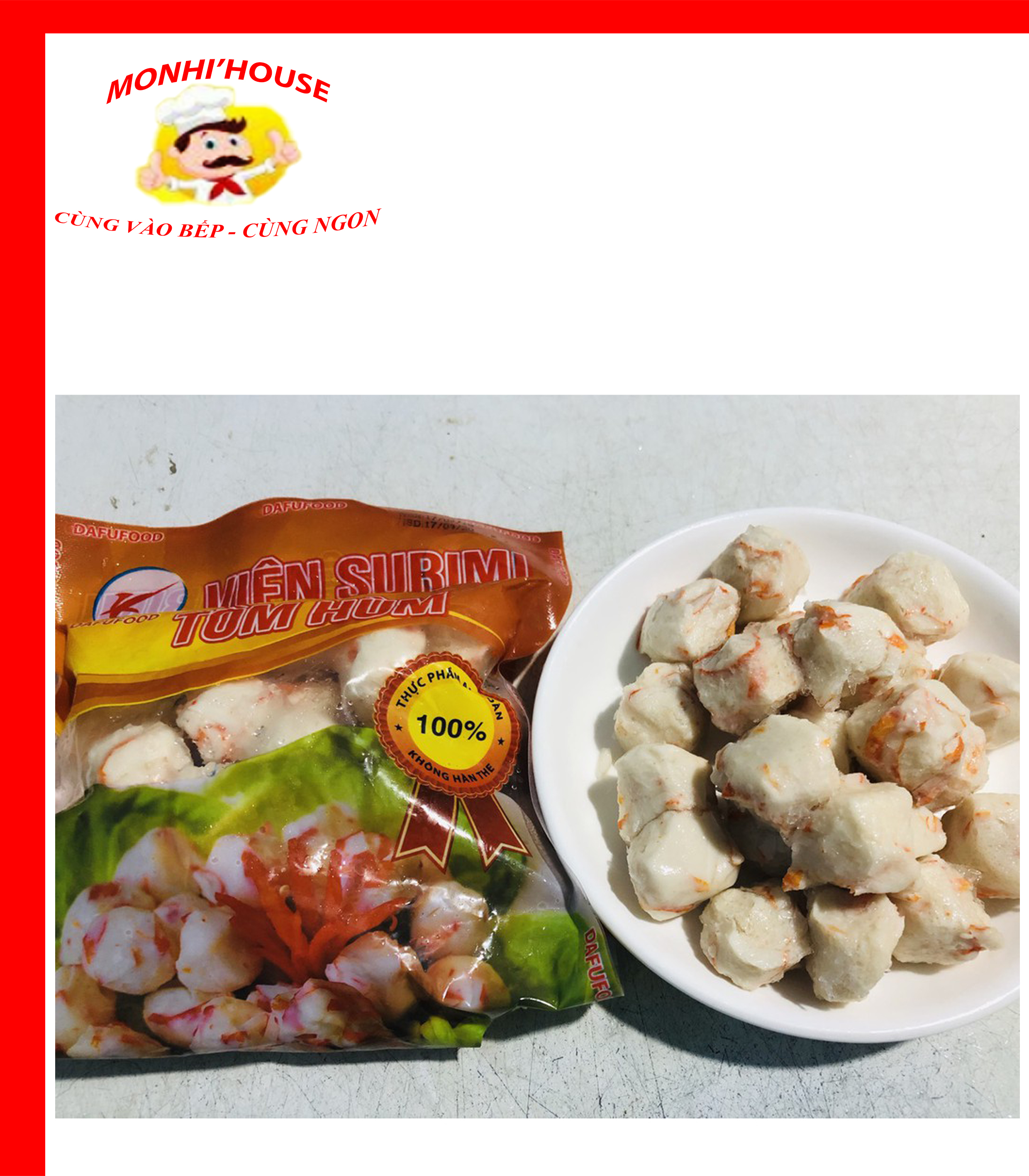Tôm hùm Surimi DAFUFOOD gói 500g