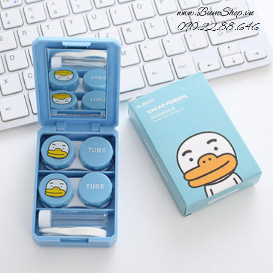 Khay gương đôi Kakaotalk, đựng được 2 cặp lens