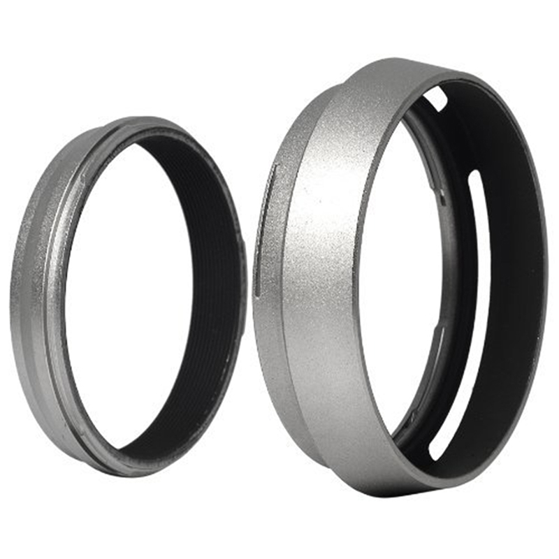 Filter adapter ring + aluminum metal lens hood for fujifilm fuji finepix x100 replace lh-x100 lf91