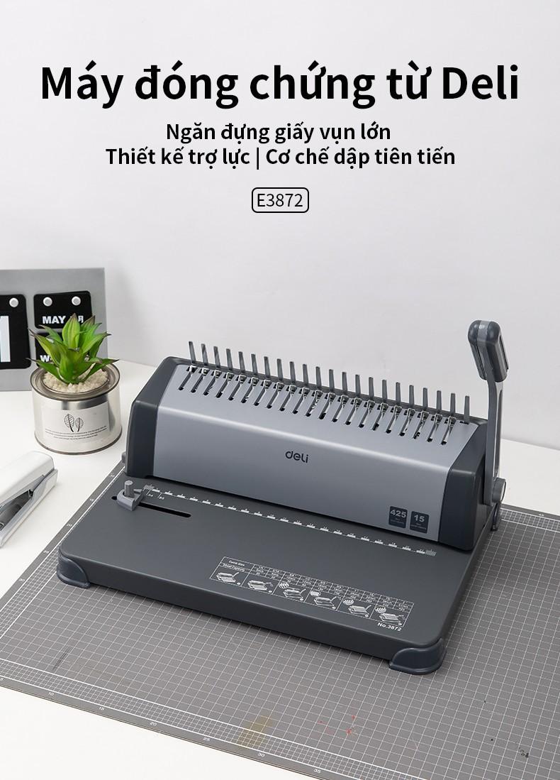 [HCM]Máy Đóng Gáy Deli 3872