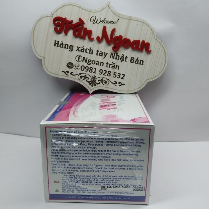 Cốm Lợi Sữa Promilk - Hộp 20 Gói