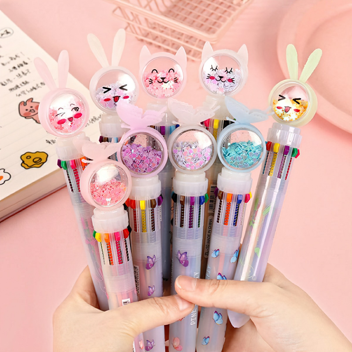 Ballpoint Pen 10 Colors Cute Bear Shape