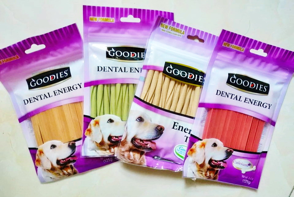 Xương gặm vệ sinh răng miệng cún Goodies 500g (Thái Lan)