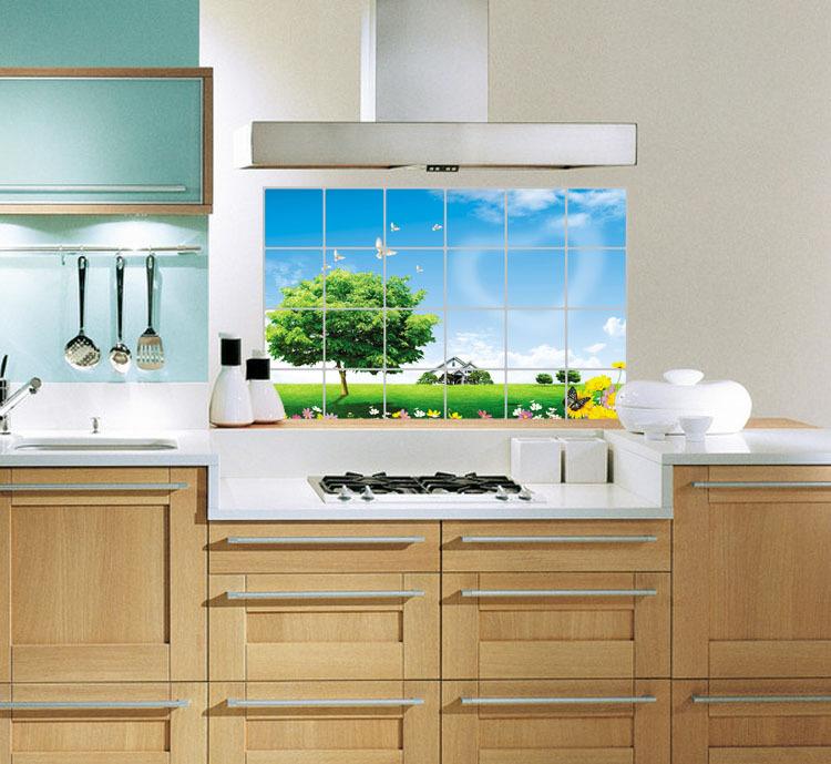 Miếng dán tường cách nhiệt nhà bếp nhiều hình