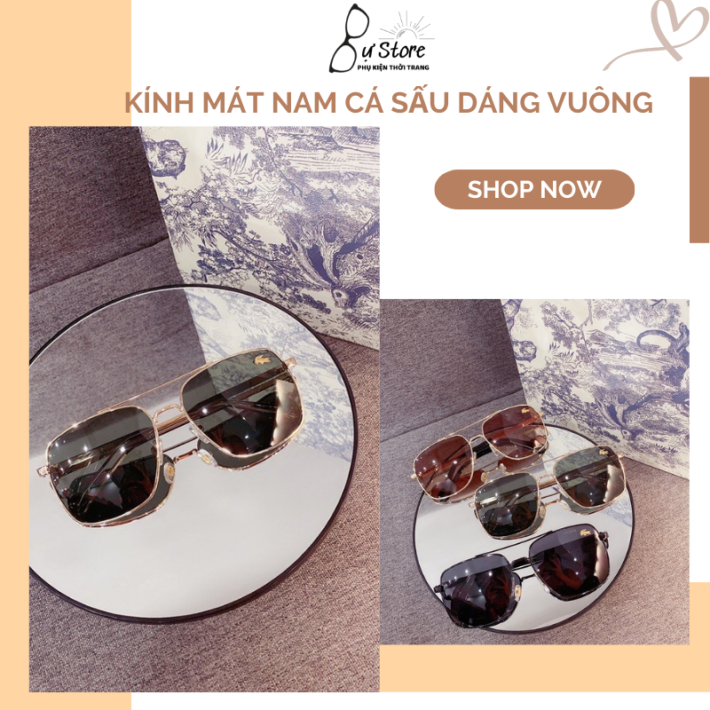 MẮT KÍNH CÁ SẤU VUÔNG CHO PHÁI MẠNH