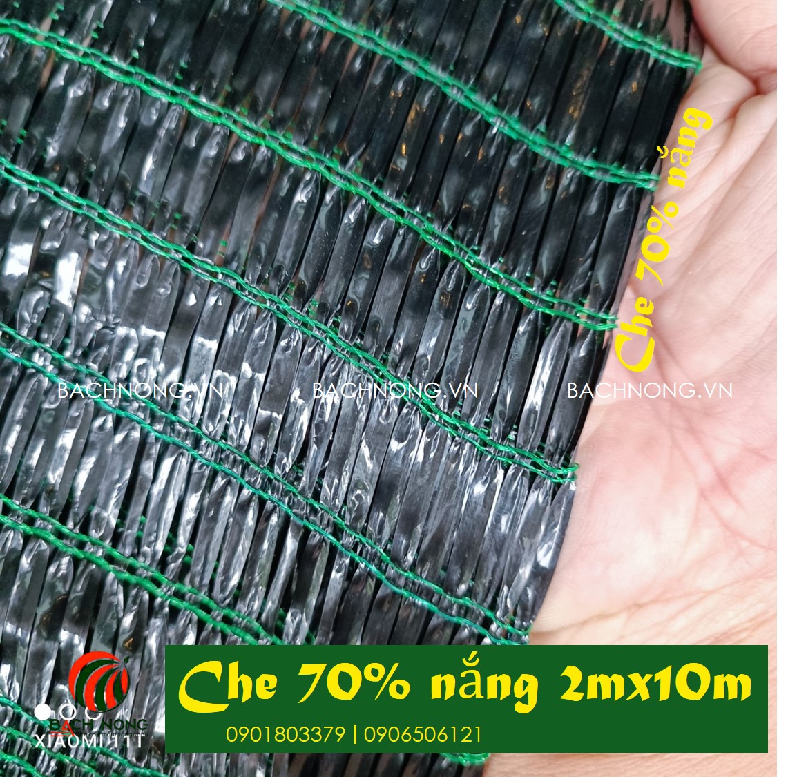 Tấm Lưới Che Nắng 2mx10m, Lưới Thái che phủ 70%