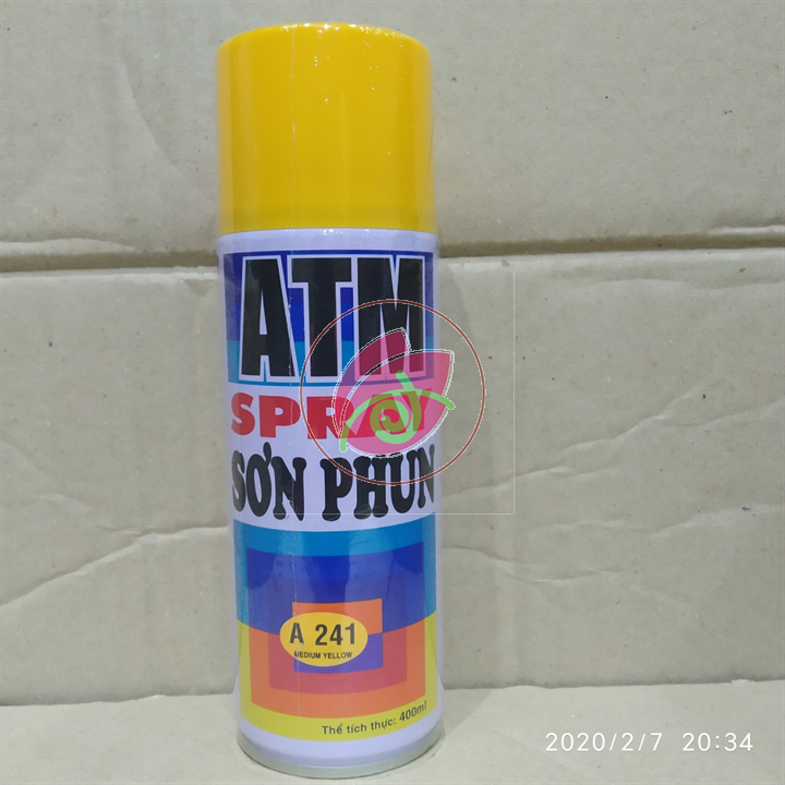Sơn xịt màu vàng nghệ medium yellow a241 hoặc red fox