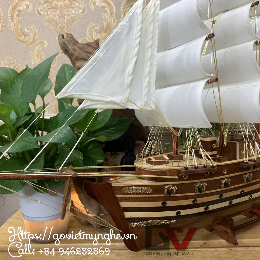 Mô Hình Thuyền Gỗ Chiến Cổ Jylland (Thân 60cm - Loại 2)