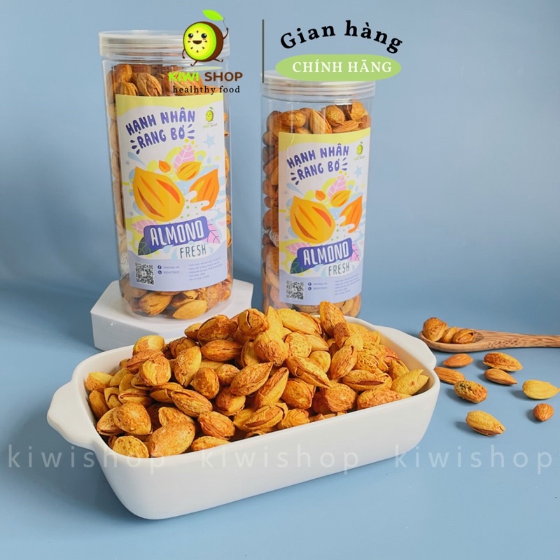 Hạnh Nhân Rang Bơ nhập khẩu Mỹ Hũ 450GR *Kiwishop*