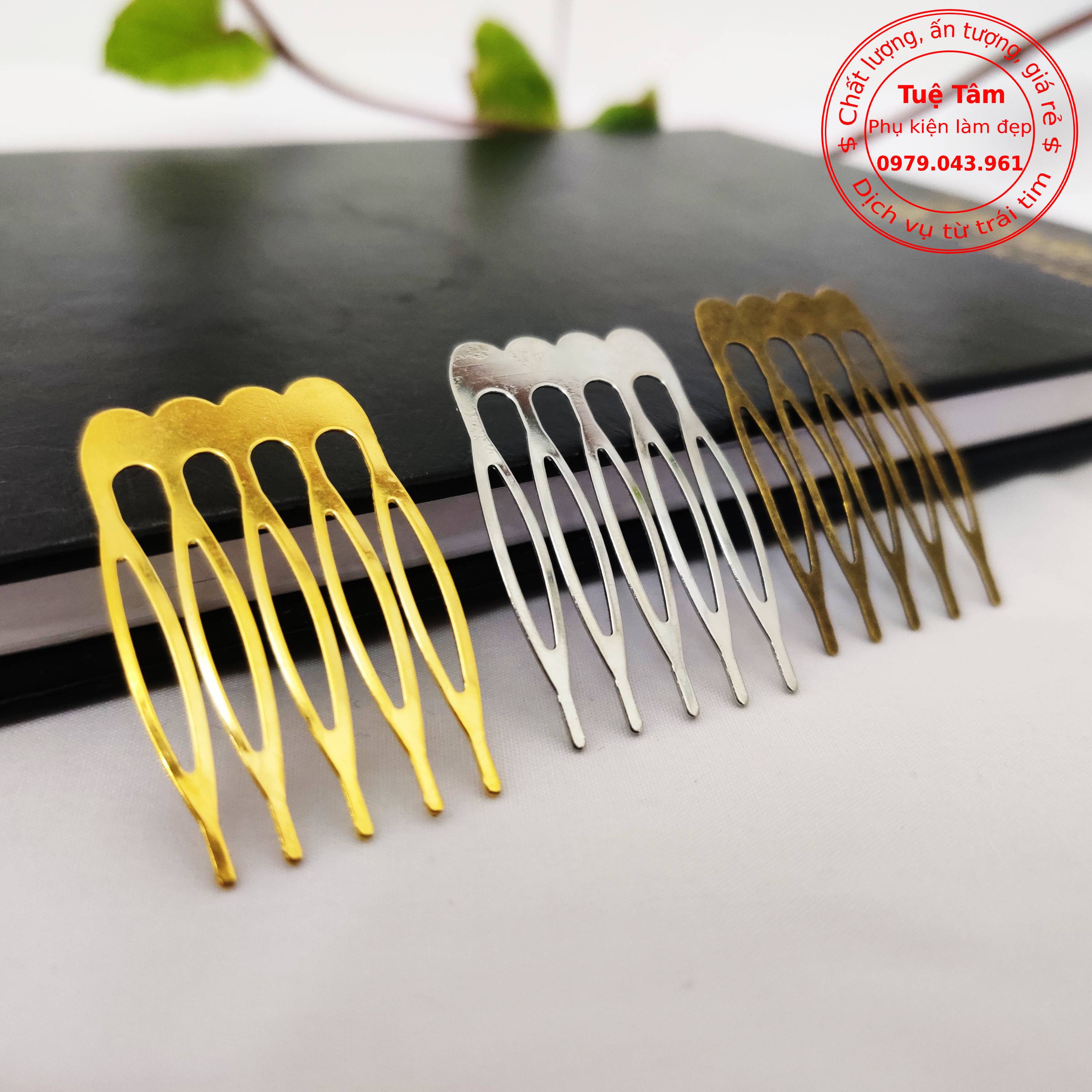 Cài tóc răng lược 5 răng ghim cài tóc đơn giản mã TT9008