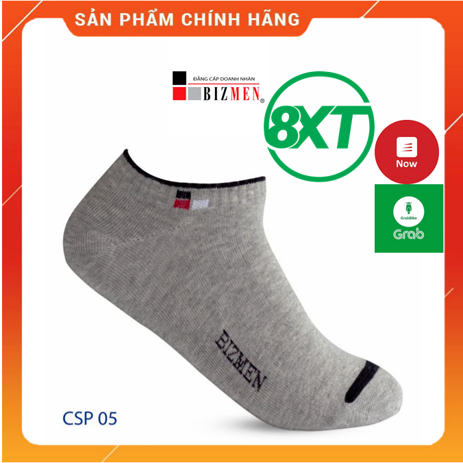 tất nam cổ ngắn, vớ nam BIZMEN cổ ngắn thấm hút mồ hôi tốt, êm ái