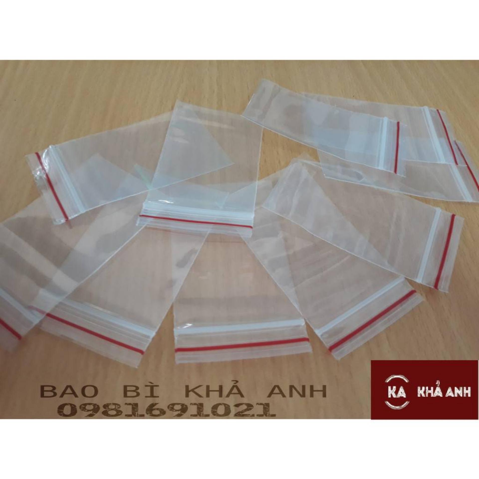 Túi Zip Sọc Đỏ Size nhỏ nhất 4x6cm - DHL231KG