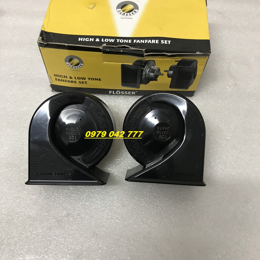 Còi sên Đức 12V cao cấp lắp chung các dòng xe ô tô