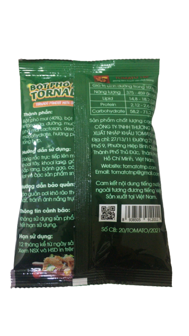 100g Bột Phô Mai Tomato T&P