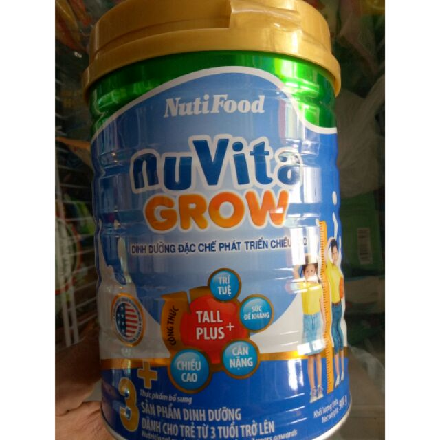 Sữa Bột Nuvita Grow 3+ (Từ 3 tuổi trở lên) - Lon 900g