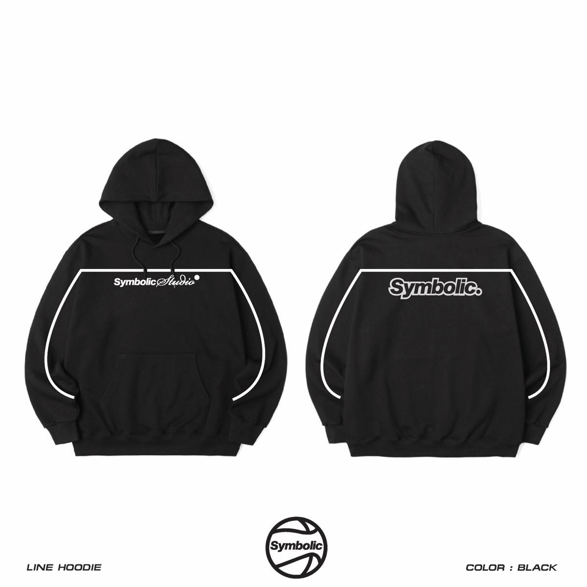Áo Hoodie Line Oversize Symbolic form cánh dơi
