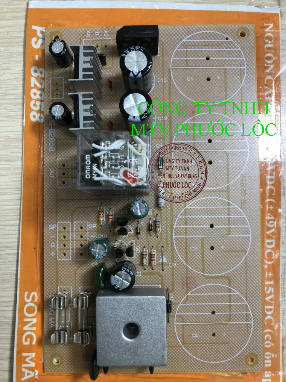 MẠCH NGUỒN AMPLY 4 TỤ VÀ BẢOVỆ LOA