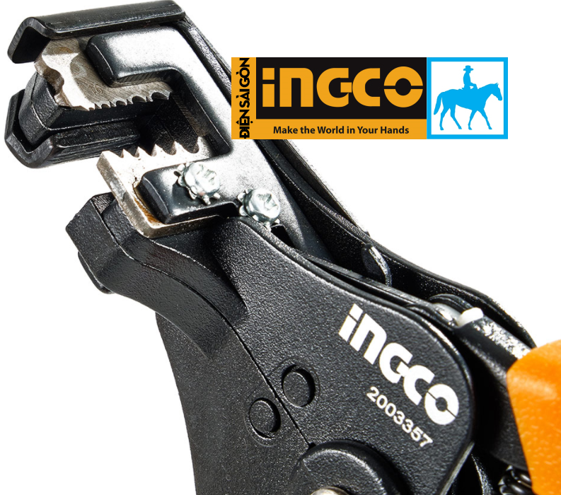 Kìm tuốt dây điện 180mm 7inch Ingco HWSP04