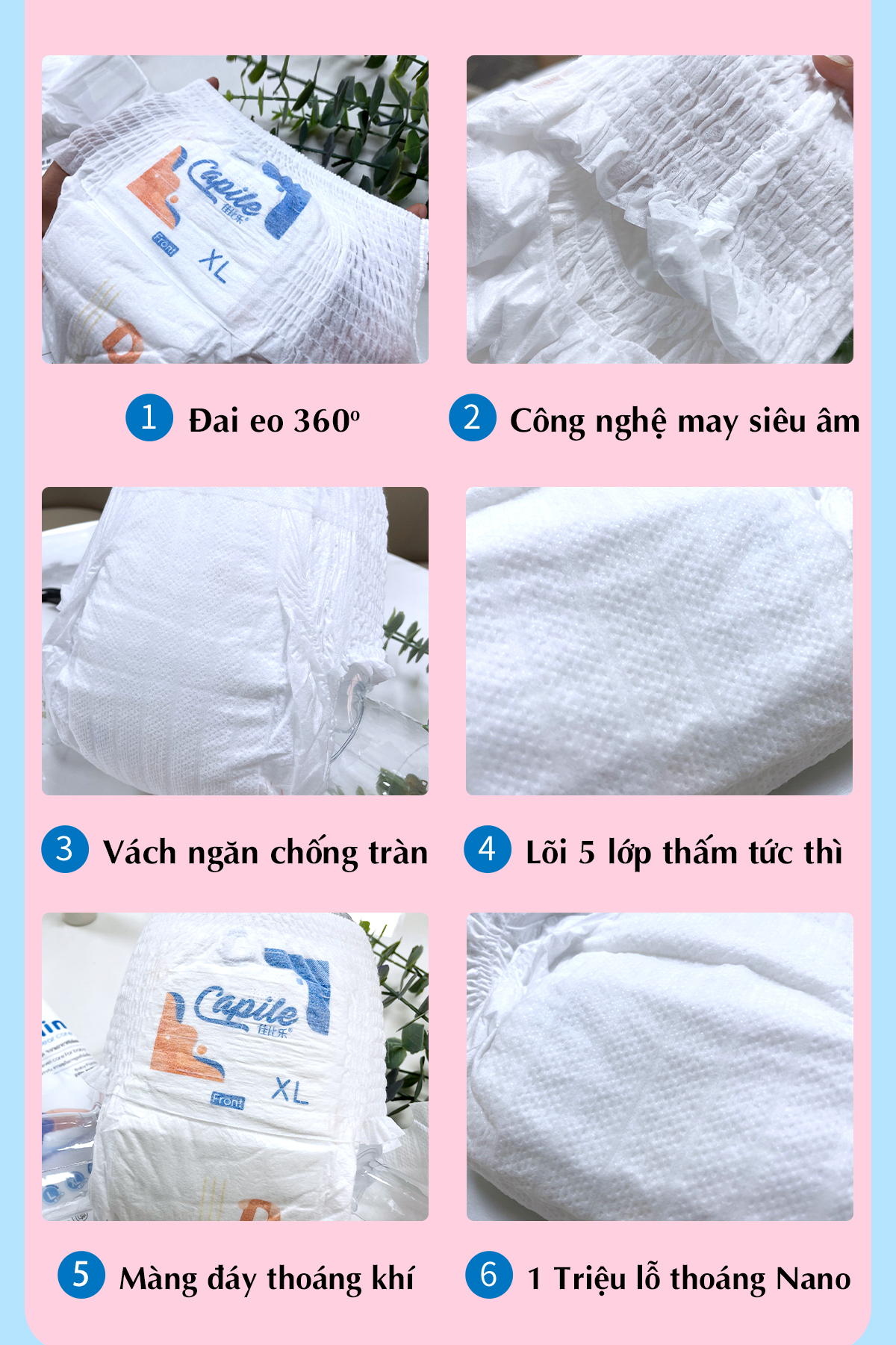 Tã quần trẻ em Capile