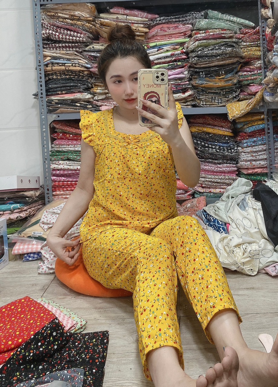 (GIÁ GỐC) Đồ bộ lụa mango có túi 55 - 65kg