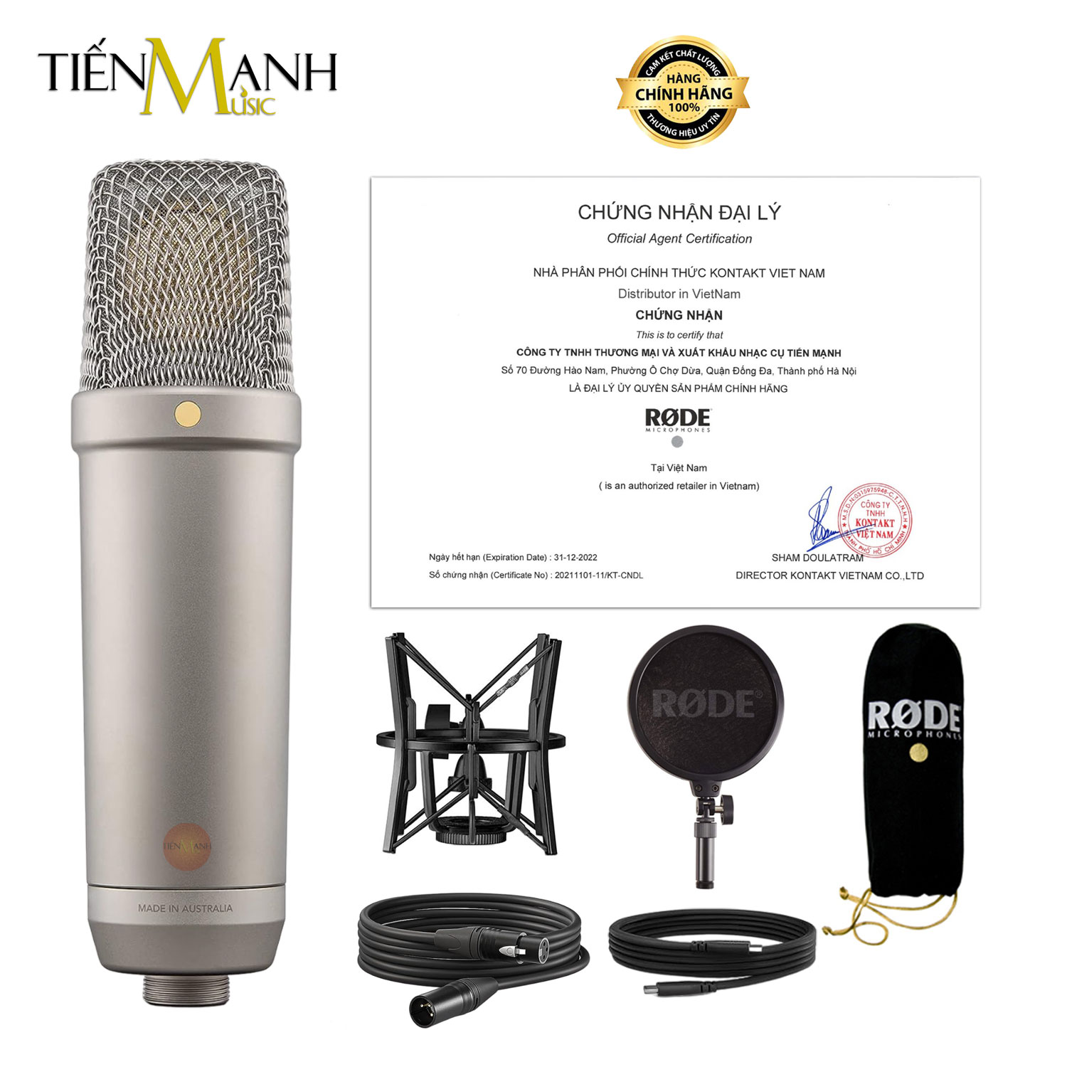 Micro rode nt1 gen 5 cổng xlr và usb - mic thu âm condenser livestream phòng thu microphone 5th generation