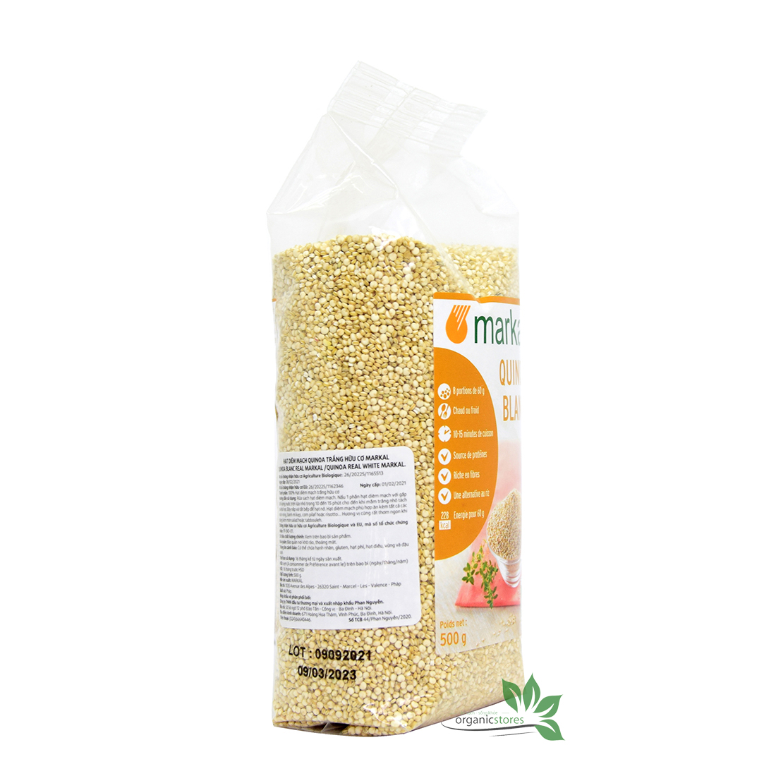 Hạt diêm mạch quinoa trắng hữu cơ Markal/Davert