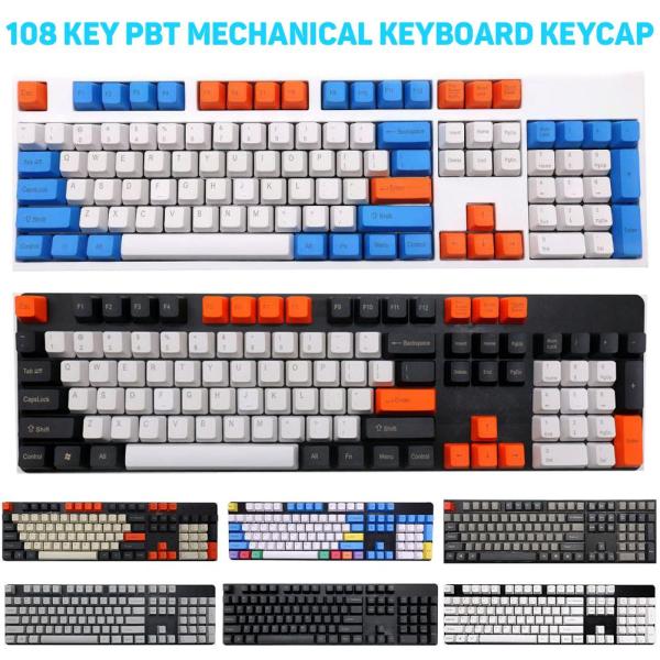 Bảng giá Cute keyboard cap 108Pcs/Set PBT Color Matching Key Cap Keycaps for Cherry MX Mechanical Keyboard  Keycap Keyboards Accessories Color Matching Phong Vũ
