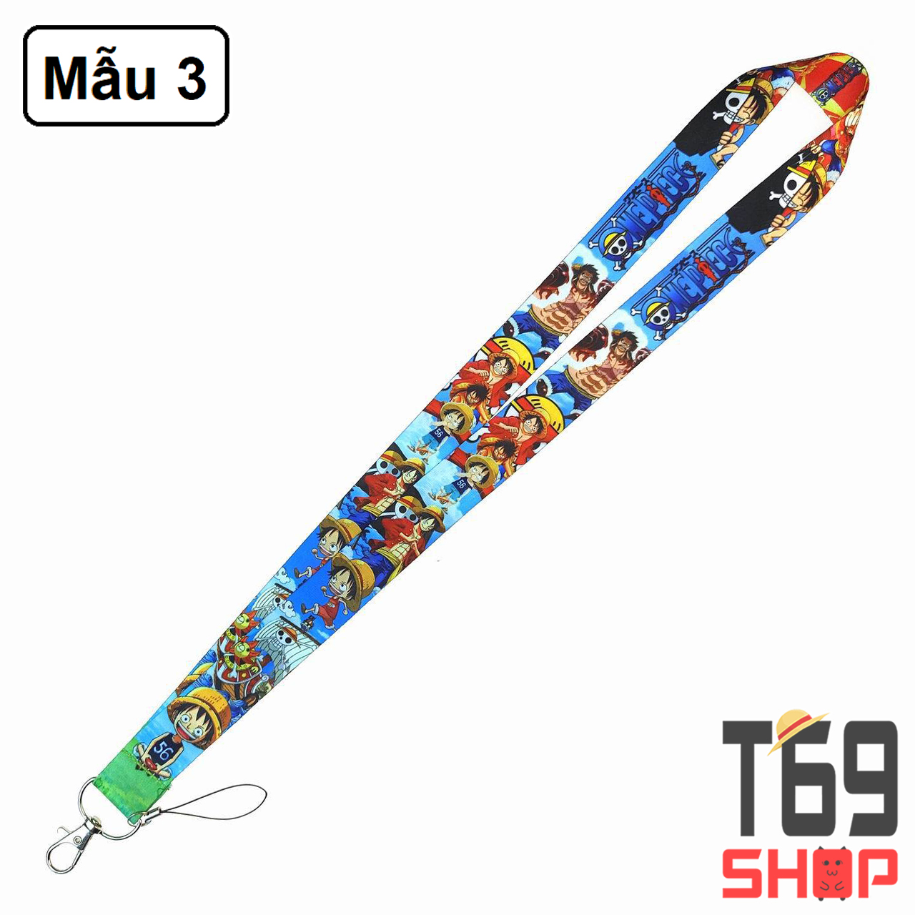 Móc khóa dây strap, dây đeo thẻ anime One Piece [T69 Shop]