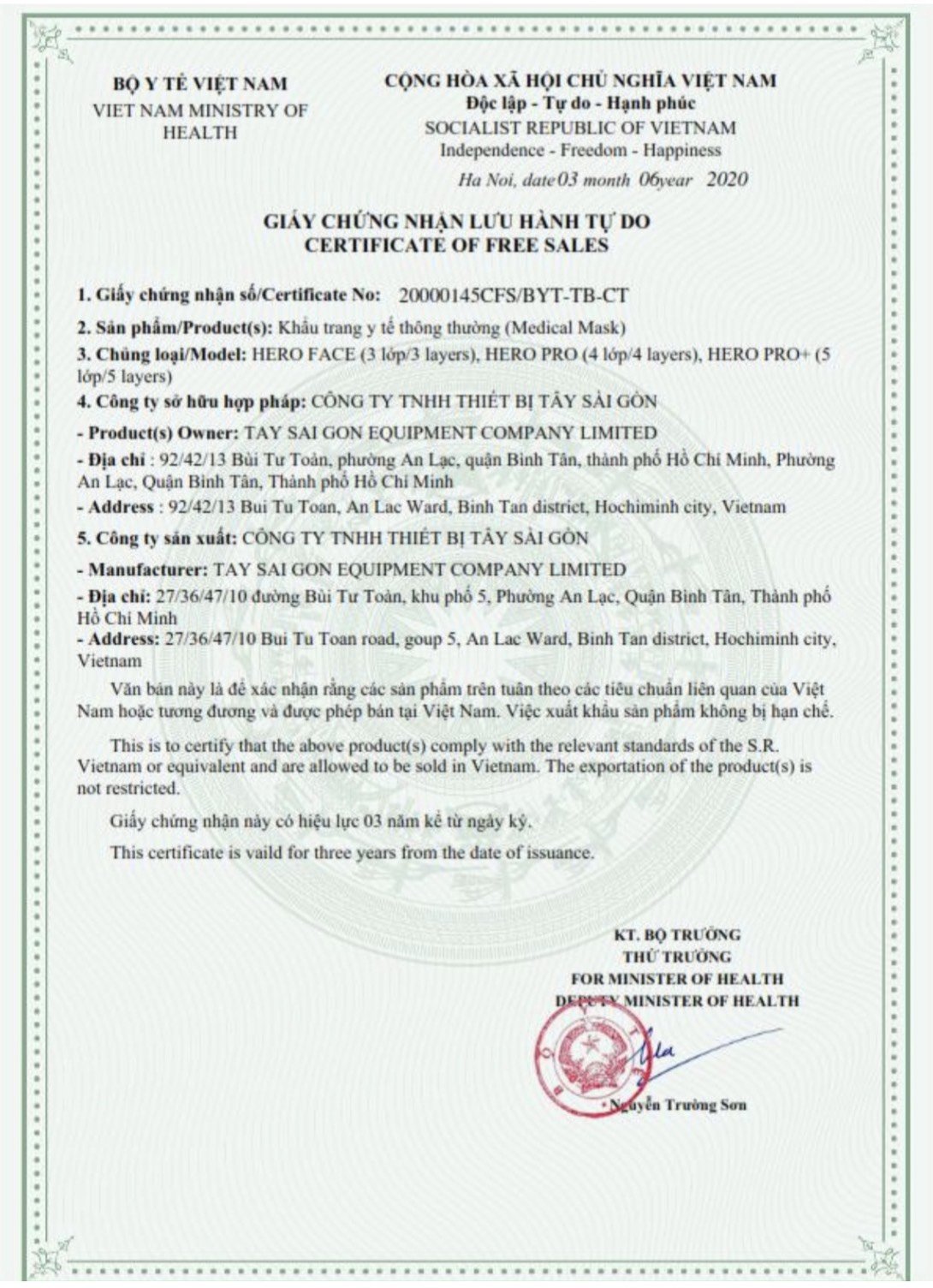 Khẩu trang Hero 4D VNN94
