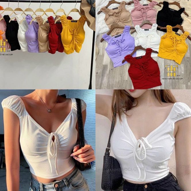 Áo kiểu,áo thun dây rút ngực dáng nhỏ form 42kg
