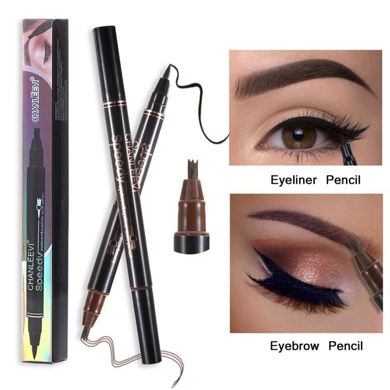 [HCM]Bút Kẻ Viền Mắt Và Vẽ Lông Mày Phẩy Sợi 2in1 Đa Năng