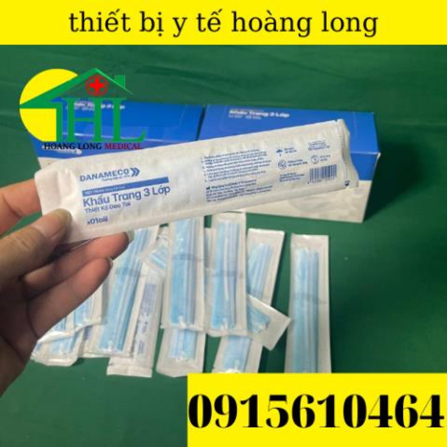 Khẩu trang tiệt trùng từng chiếc danameco - hộp 50 cái