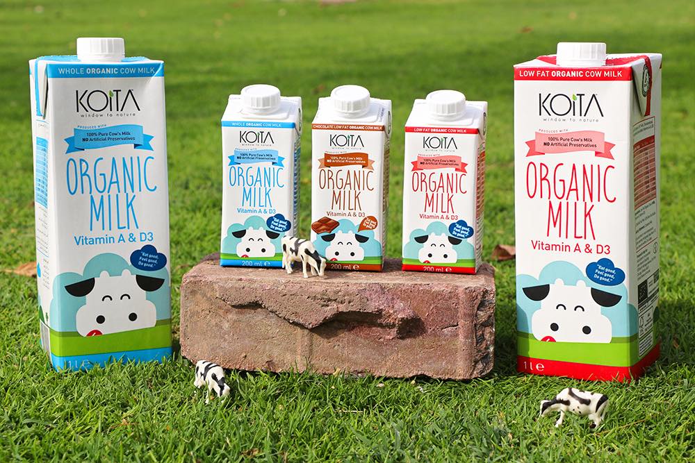 Sữa bò hữu cơ Lactose Free 200ml và 1L (Koita)