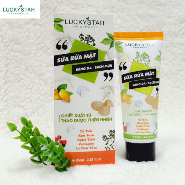 Sữa Rửa Mặt Thảo Dược Lucky Star Tuýp 85ml