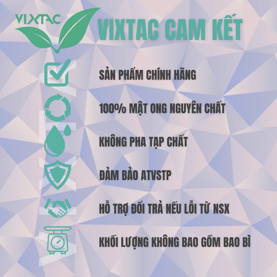 Mật ong nguyên chất hoa cà phê VIXTAC ORGANIC 100ml