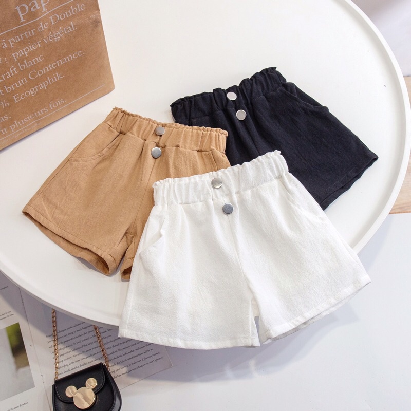Quần Short Kaki Cho Bé Gái