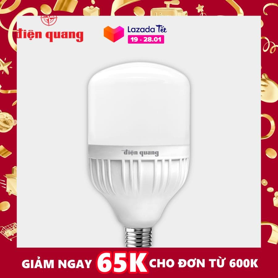Đèn LED bulb công suất lớn Điện Quang ĐQ LEDBU12 30W, bầu kín - Tiết kiệm điện