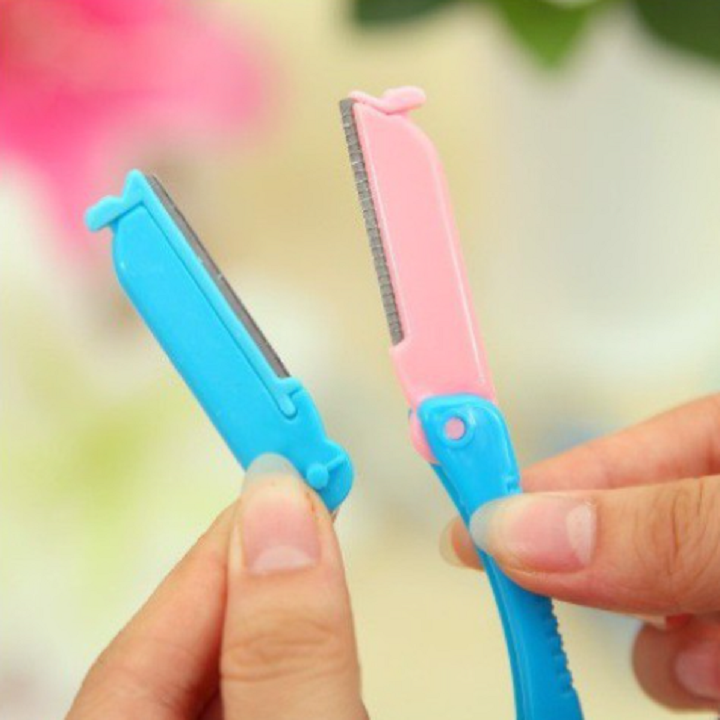 Bộ dao cạo lông mày kèm lưỡi thay thế