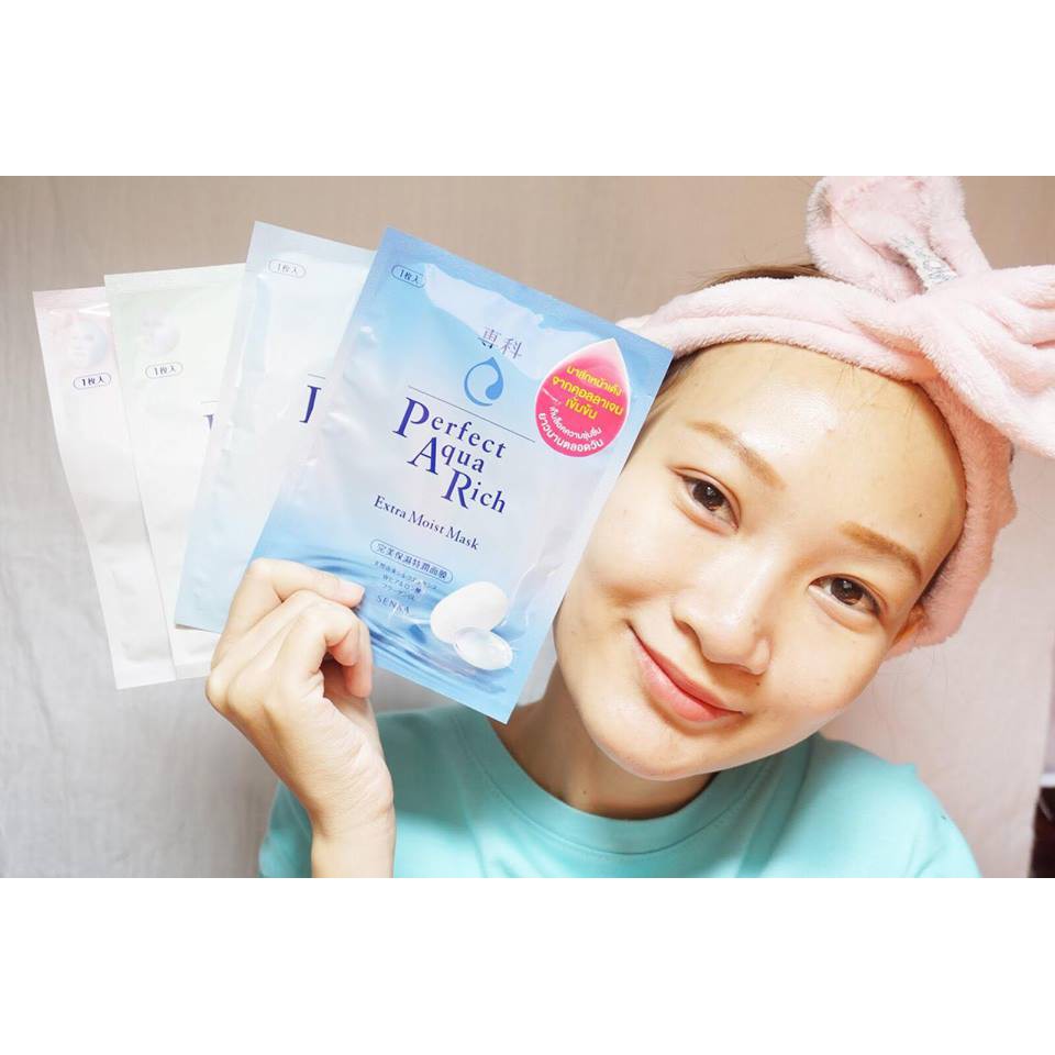 [HCM]Mặt Nạ Dưỡng Da Senka Perfect Aqua Mask 25ml