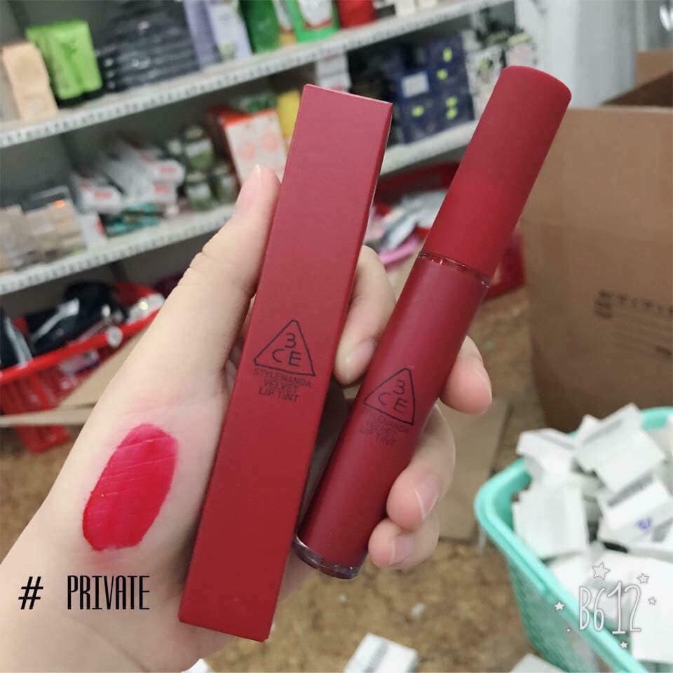 Son kem lì 3ce velvet lip tint hàn quốc - lyo shop