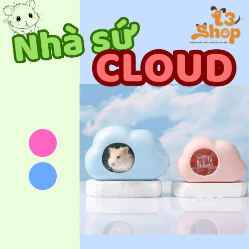 Nhà sứ đám mây (Cloud ) mát mẻ dành cho hamster - T3 PETS SHOP