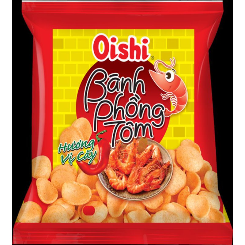 [Oishi] Snack Phồng tôm Cay 35g (10 gói/bịch)