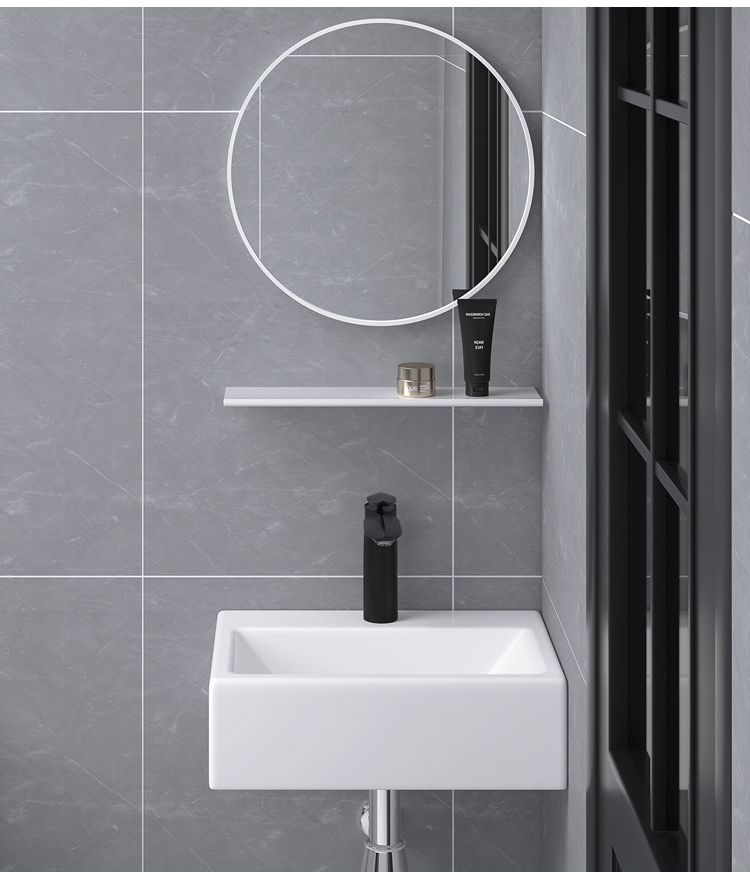 Chậu lavabo treo tường hoặc đặt bàn 40x30cm
