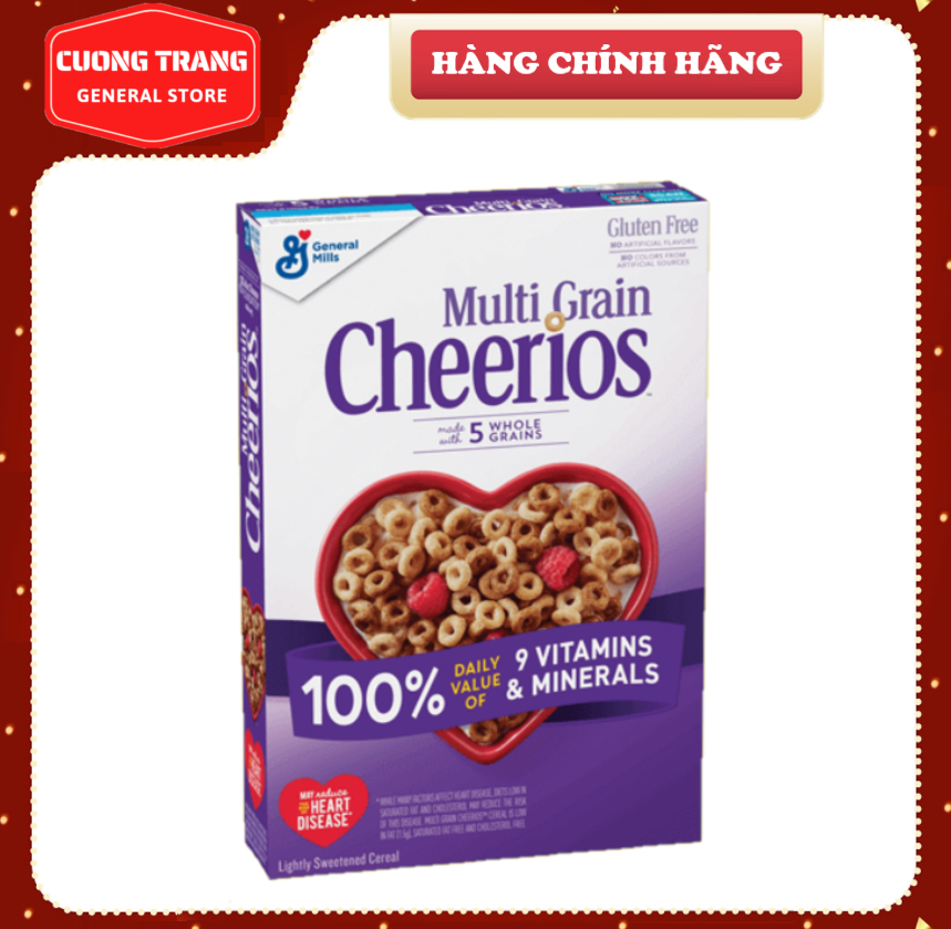 ngũ cốc 5 loại hạt hộp nhỏ Cheerios Multi Grain 255g, 340g