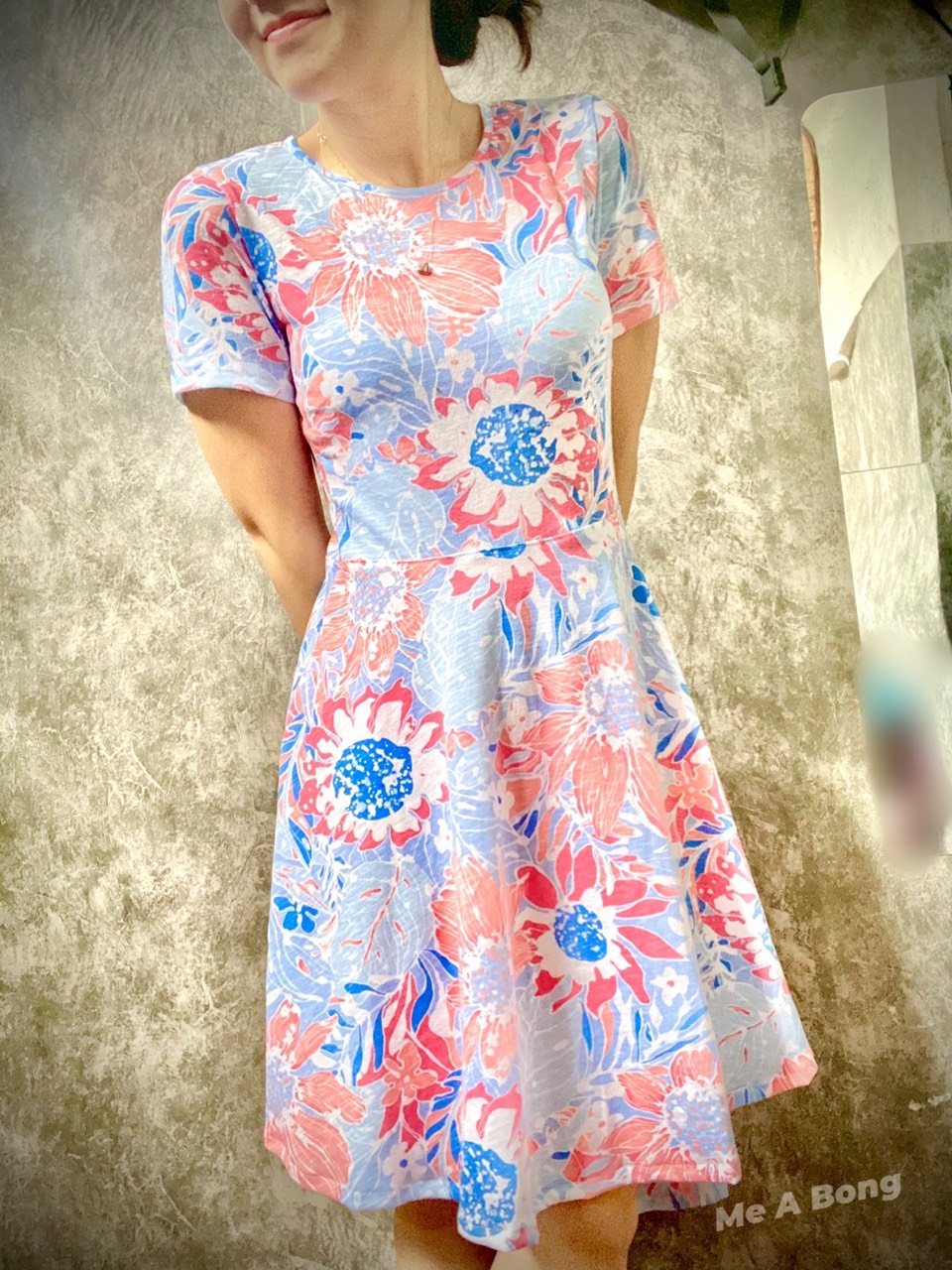 Rập Giấy 30097 - Đầm cotton Basic dáng xòe