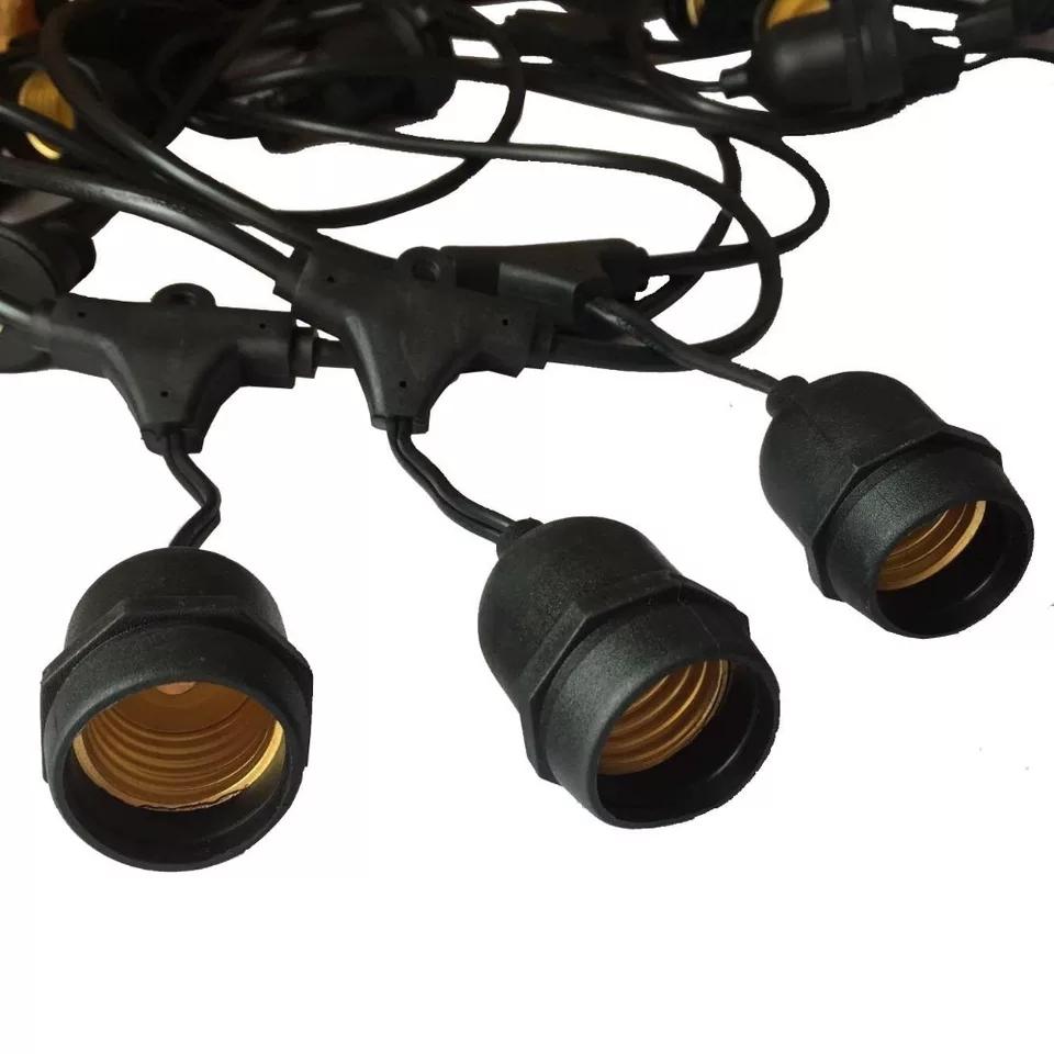 Bộ dây treo kín nước dài 10m 15 đuôi đèn e27