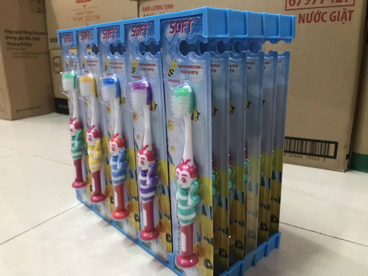 Combo 5 bàn chải đánh răng trẻ em
