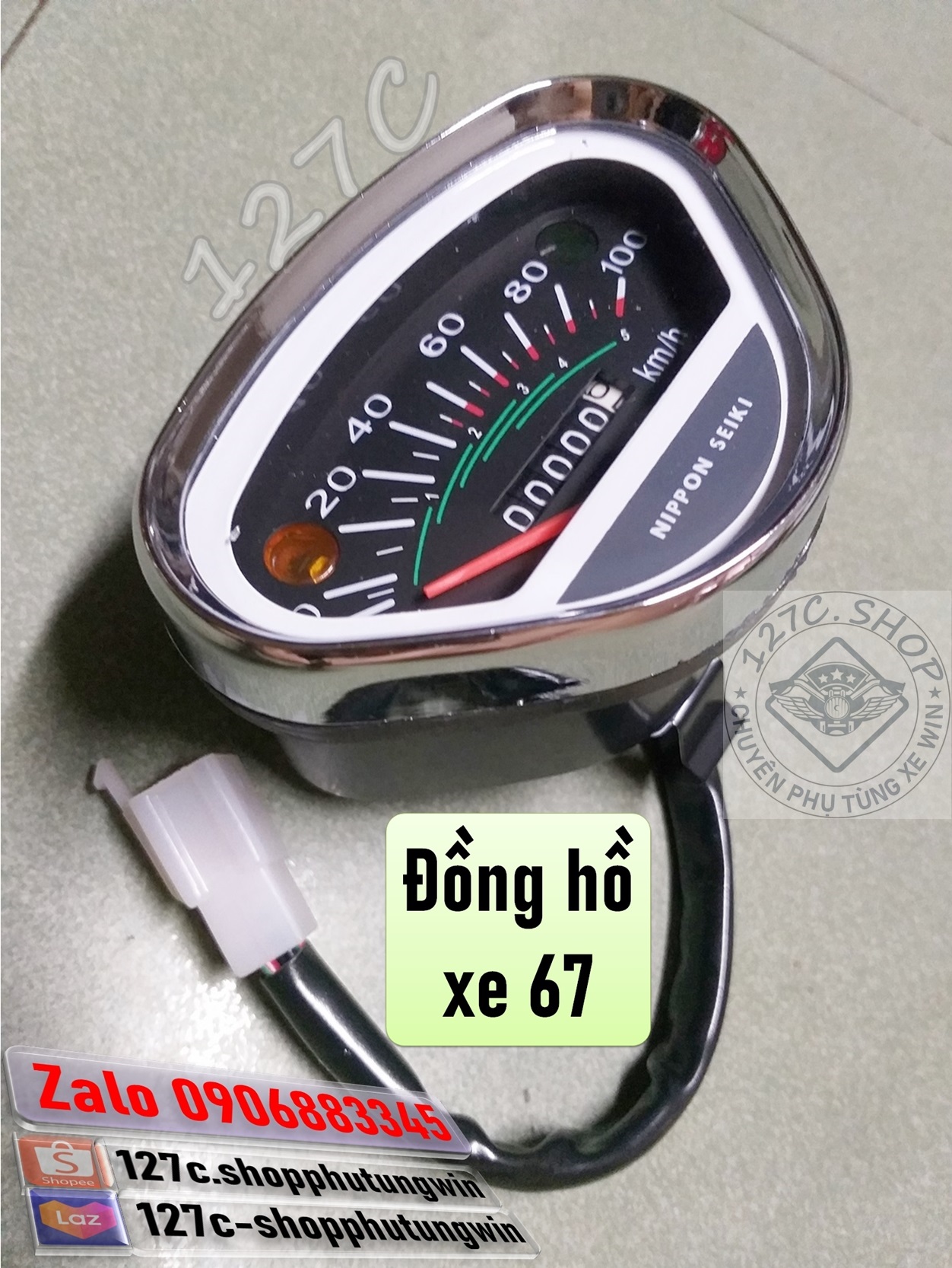 [HCM] Đầu đèn 67 / Pha gáo đèn 67 / Đồng hồ 67 (Đen hoặc Đỏ)