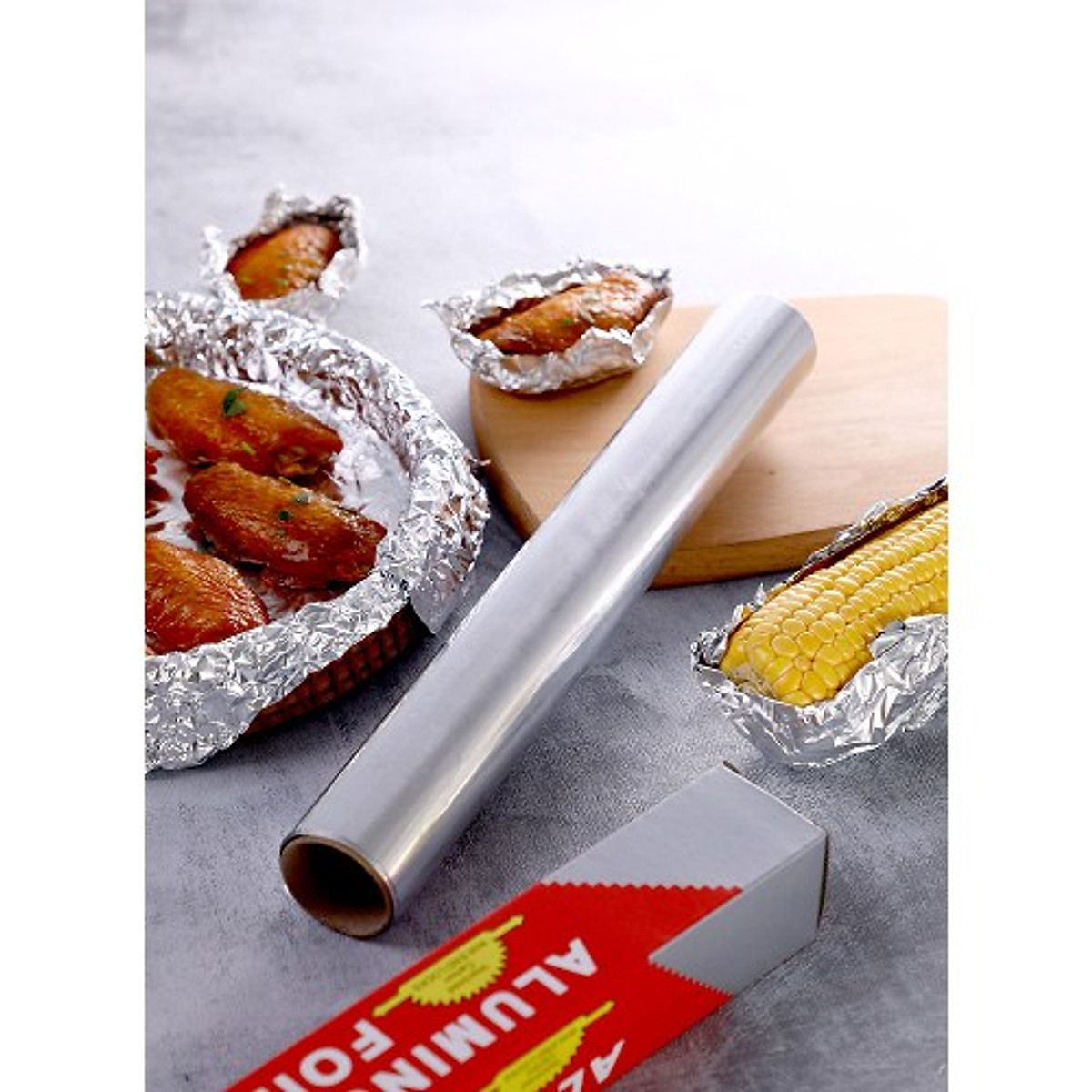 Cuộn giấy bạc bọc thực phẩm Aluminium DÀI 5M (1 cuộn)
