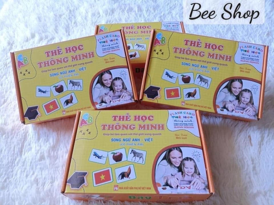 Bộ thẻ Flash Card song ngữ size to